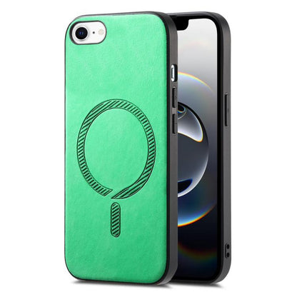 Solid Color Retro Magsafe PU Back Cover Phone Case, Compatible with iPhone 16e