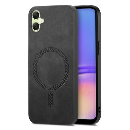 Solid Color Retro Magsafe PU Back Cover Phone Case, Compatible with Samsung Galaxy A05