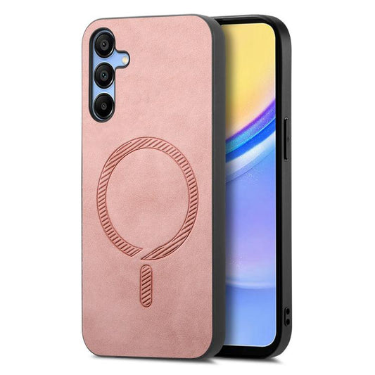Solid Color Retro Magsafe PU Back Cover Phone Case, Compatible with Samsung Galaxy A16