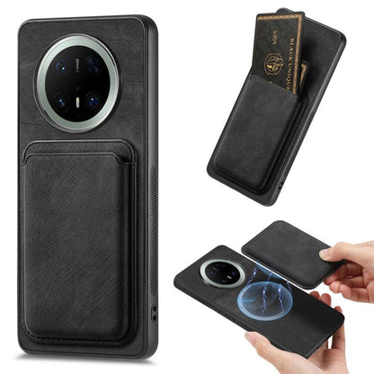Retro Leather Card Bag Magnetic Phone Case, Compatible with Huawei Mate 70 Pro+