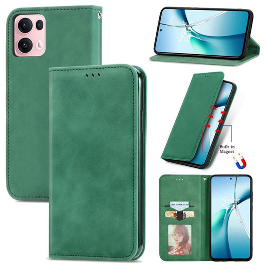 Retro Skin Feel Magnetic Flip Leather Phone Case