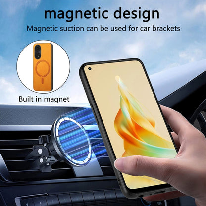 Retro Magsafe Magnetic PU Back Cover Phone Case