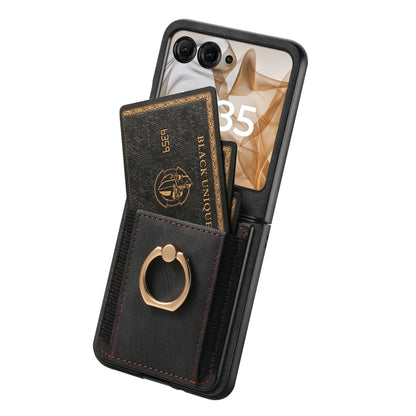 Retro Skin-feel Ring Card Bag Phone Case