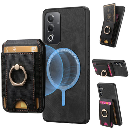 Retro Splitable Magnetic Stand Card Bag Leather Phone Case