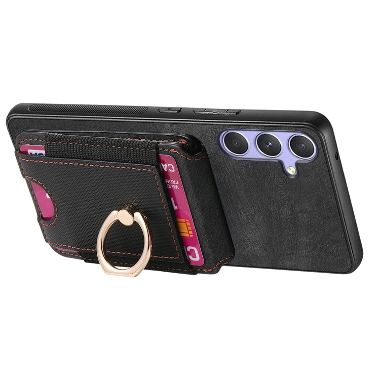Retro Splitable Magnetic Stand Card Bag Leather Phone Case, For Samsung Galaxy S25 5G