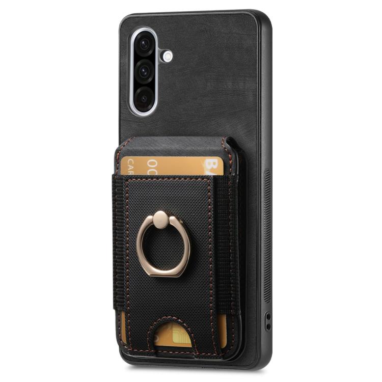 Retro Splitable Magnetic Stand Card Bag Leather Phone Case, For Samsung Galaxy A36