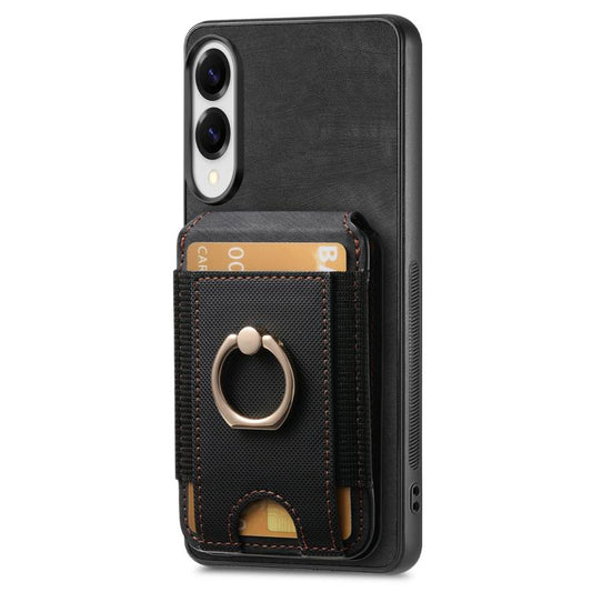 Retro Splitable Magnetic Stand Card Bag Leather Phone Case, For Samsung Galaxy S25 Edge 5G