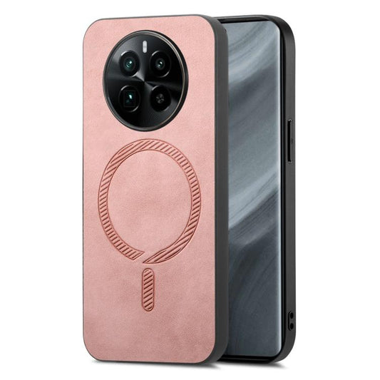 Retro MagSafe Magnetic PU Back Cover Phone Case, Compatible with Realme GT5 Pro