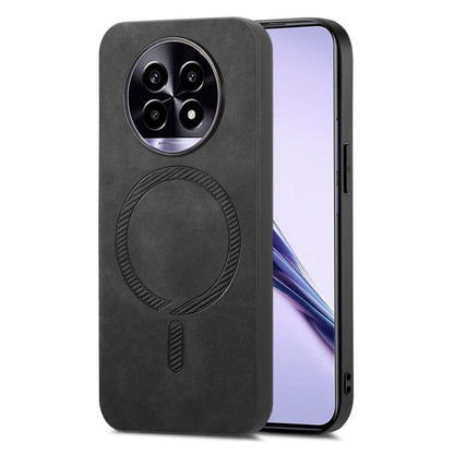 Retro MagSafe Magnetic PU Back Cover Phone Case, Compatible with Realme 13 Pro 5G