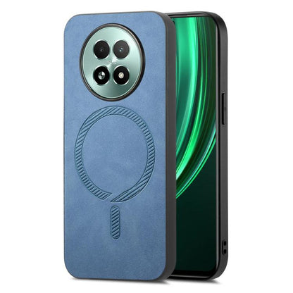 Retro MagSafe Magnetic PU Back Cover Phone Case, Compatible with Realme 13 5G