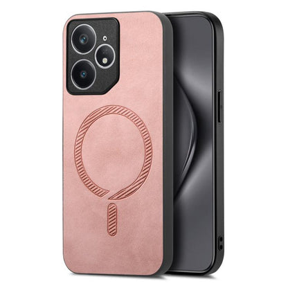 Retro MagSafe Magnetic PU Back Cover Phone Case, Compatible with Realme Neo7
