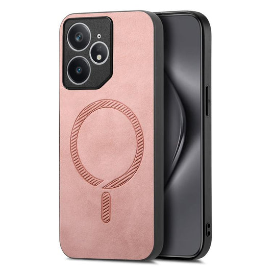 Retro MagSafe Magnetic PU Back Cover Phone Case, Compatible with Realme Neo7