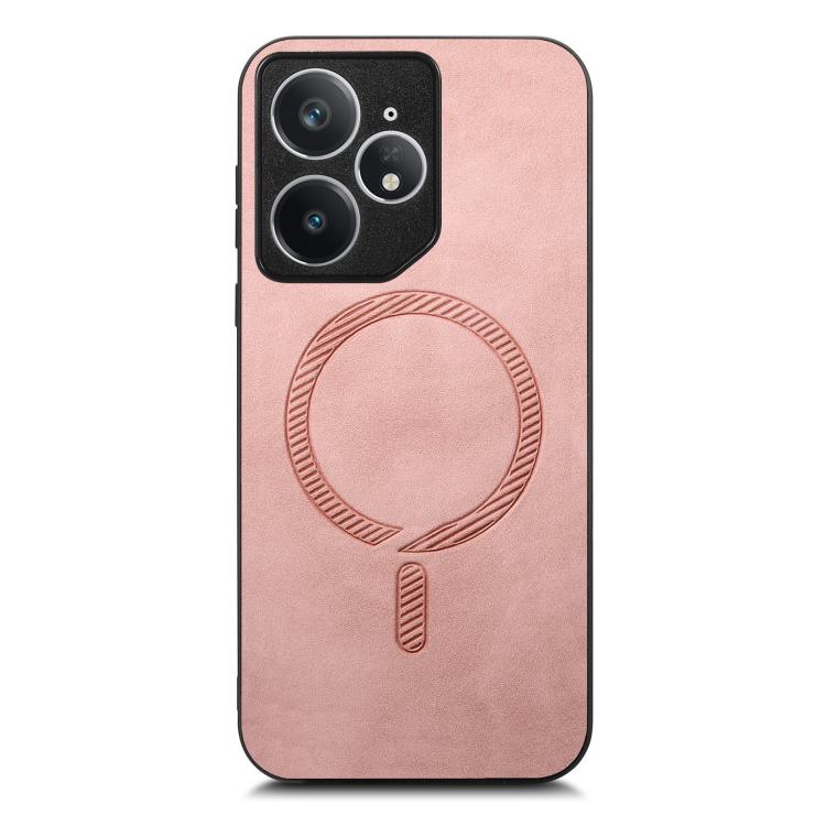 Retro MagSafe Magnetic PU Back Cover Phone Case, Compatible with Realme Neo7