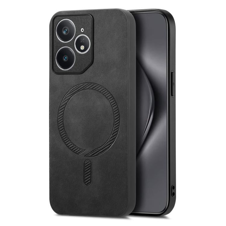 Retro MagSafe Magnetic PU Back Cover Phone Case, Compatible with Realme Neo7