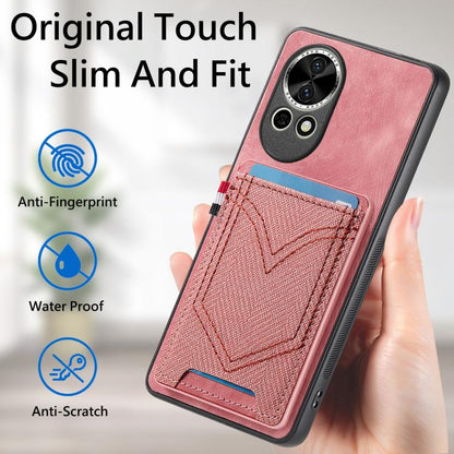 Denim Texture Leather Skin Phone Case with Card Slot, Compatible with Huawei nova 14 Ultra