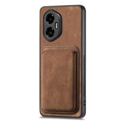 Retro Leather Card Bag Magnetic Phone Case, Compatible with Honor 300