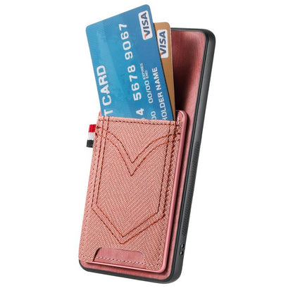 Denim Texture Leather Skin Phone Case with Card Slot, Compatible with Motorola Moto G Power 2025 5G