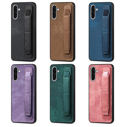Retro Wristband Holder Leather Back Phone Case, Compatible with Samsung Galaxy A56 5G