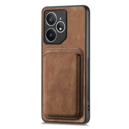 Retro Leather Card Bag Magnetic Phone Case, Compatible with Realme Neo7