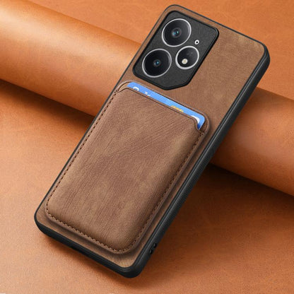 Retro Leather Card Bag Magnetic Phone Case, Compatible with Realme Neo7