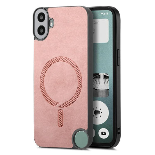 Retro Magsafe Magnetic PU Back Cover Phone Case, Compatible with Nothing CMF Phone 1