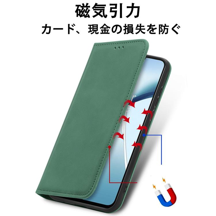 Retro Skin Feel Magnetic Flip Leather Phone Case, Compatible with Fujitsu Arrows We2 / F-52E