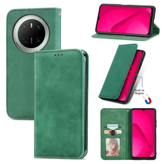 Retro Skin Feel Magnetic Flip Leather Phone Case, Compatible with Huawei Mate 70
