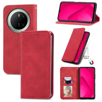 Retro Skin Feel Magnetic Flip Leather Phone Case, Compatible with Huawei Mate 70