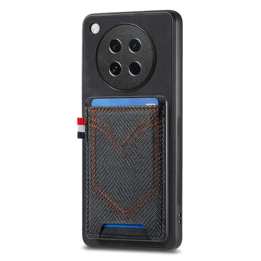 Denim Texture Leather Skin Phone Case with Card Slot, Compatible with OPPO Find X8s