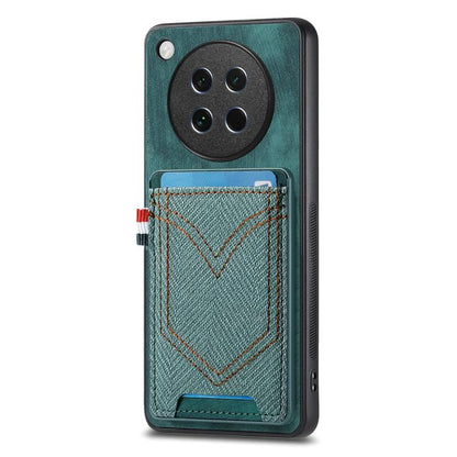 Denim Texture Leather Skin Phone Case with Card Slot, Compatible with OPPO Find X8s