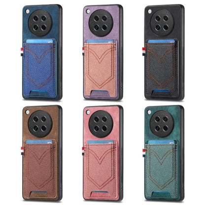 Denim Texture Leather Skin Phone Case with Card Slot, Compatible with OPPO Find X8s