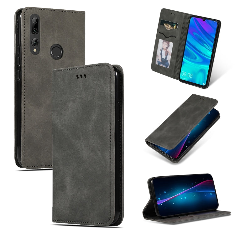 Retro Skin Feel Business Magnetic Horizontal Flip Leather Case for Huawei P Smart 2019 & P Smart Plus 2019 & Mate 30 Lite