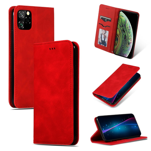 Retro Skin Feel Business Magnetic Horizontal Flip Leather Case for iPhone XI MAX 2019