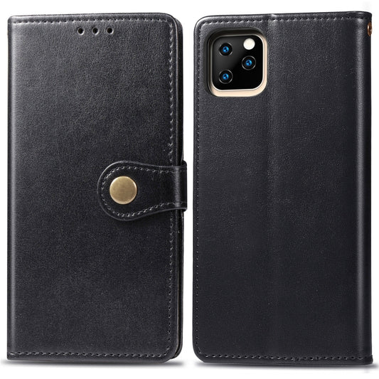 Retro Solid Color Leather Buckle Mobile Phone Protection Leather Case with Photo Frame & Card Slot & Wallet & Bracket Function for  iPhone XIR（2019）