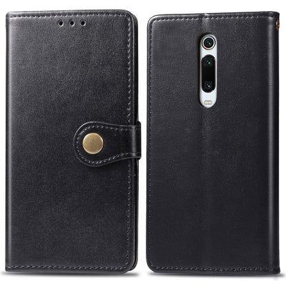 Retro Solid Color Leather Buckle Mobile Phone Protection Leather Case with Lanyard & Photo Frame & Card Slot & Wallet & Bracket Function for Xiaomi 9T / 9T Pro / Redmi K20 / Redmi K20 Pro