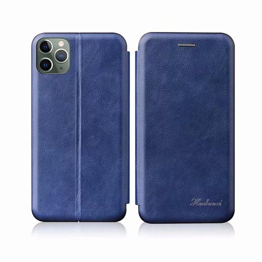 For iPhone 11 Pro Max TPU+PU Integrated Voltage Magnetic Card Holder Retro Leather Case