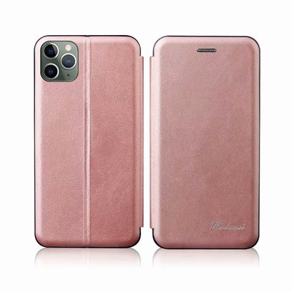 For iPhone 11 Pro Max TPU+PU Integrated Voltage Magnetic Card Holder Retro Leather Case