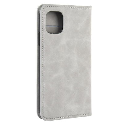 For iPhone 11 Pro Max   Retro-skin Business Magnetic Suction Leather Case with Purse-Bracket-Chuck