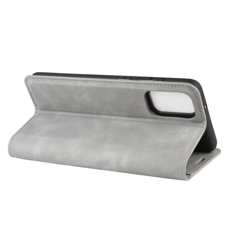 For Galaxy S11 Retro-skin Business Magnetic Suction Leather Case with Holder & Card Slots & Wallet