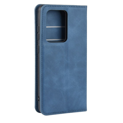 For Galaxy S11 Plus Retro-skin Business Magnetic Suction Leather Case with Holder & Card Slots & Wallet