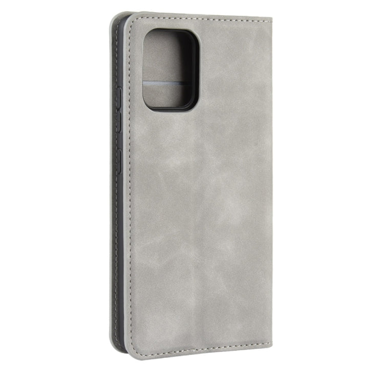 For Galaxy A91 / M80s / S10 Lite Retro-skin Business Magnetic Suction Leather Case with Holder & Card Slots & Wallet