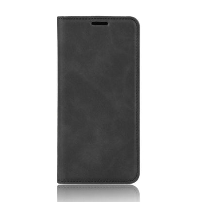 For OPPO A91 Retro-skin Business Magnetic Suction Horizontal Flip PU Leather Case with Holder & Card Slots & Wallet
