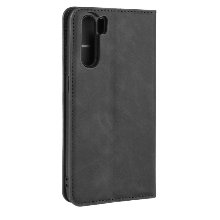For OPPO A91 Retro-skin Business Magnetic Suction Horizontal Flip PU Leather Case with Holder & Card Slots & Wallet