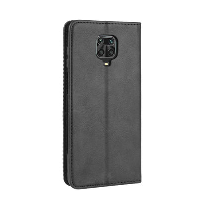 For Xiaomi Redmi Note 9 Pro / Note 9s / Note 9 Pro Max Magnetic Buckle Retro Crazy Horse Texture Horizontal Flip Leather Case with Holder & Card Slots & Photo Frame