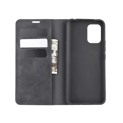 For Xiaomi Mi Note 10 Lite 5g Retro-skin Business Magnetic Suction Leather Case with Holder & Card Slots & Wallet