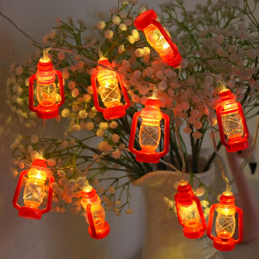 Retro Kerosene Lamp LED Lights String Bedroom Decoration, 3m 20 Lights LEDs