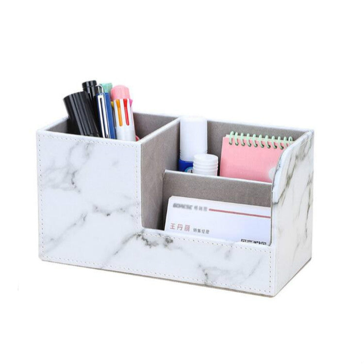 Marble Retro Creative Office Multi-function Pen Holder Storage Box, Marble 1822