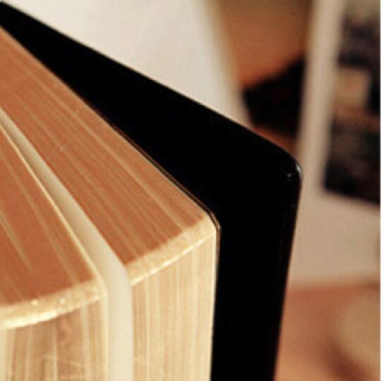 Ultra-Thick Retro Simple Lmitation Leather Thick Horizontal Blank Notebook, Specifications:Large Gold Rim Horizontal Line, Large Gold Rim Horizontal Line