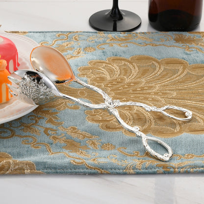 Retro Zinc Alloy Cutlery Cake Fruit Dessert Salad Clip, Cake Fruit Round Head Silver Clip