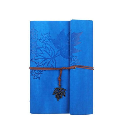 PU Maple Retro Straps Handbook Loose-leaf Notebook, A7